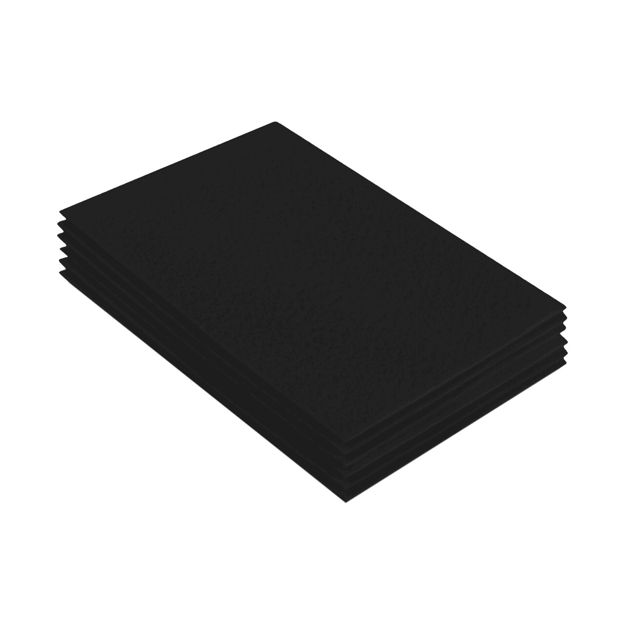 FabricLA Acrylic Felt Sheets for Crafts - Precut 9" X 12" Inches (20 cm X 30 cm) Felt Squares - Use Felt Fabric Craft Sheets for DIY, Hobby, Costume, and Decoration | Black - 6 Pieces